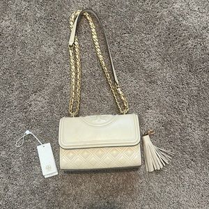 Tory Burch Crossbody and Shoulder Bag Cream Purse